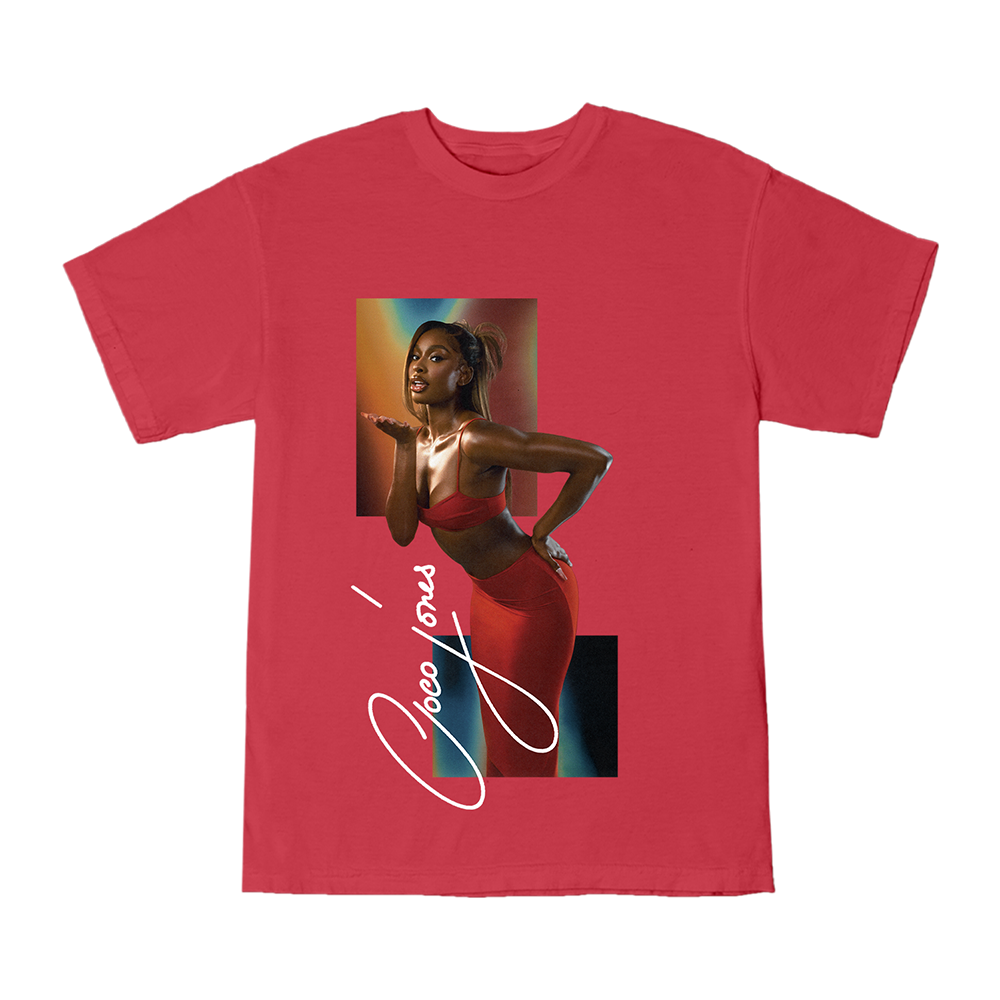 Coco Photo T-Shirt on Red