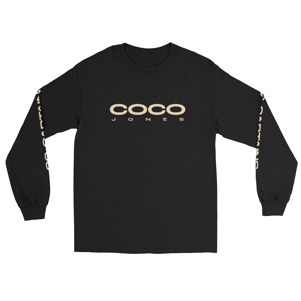 Double Back Black Longsleeve Front