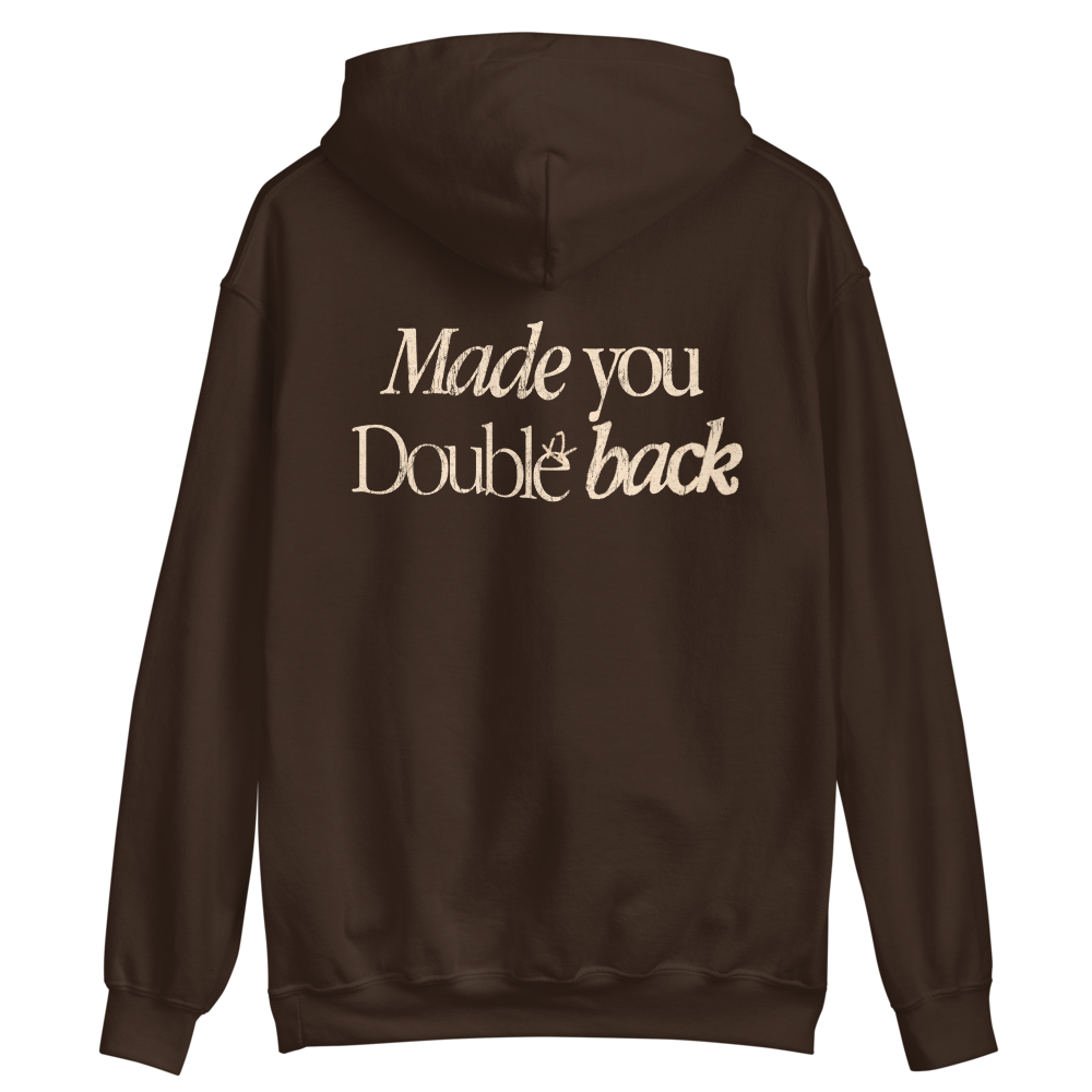 Double Back Dark Chocolate Hoodie Back