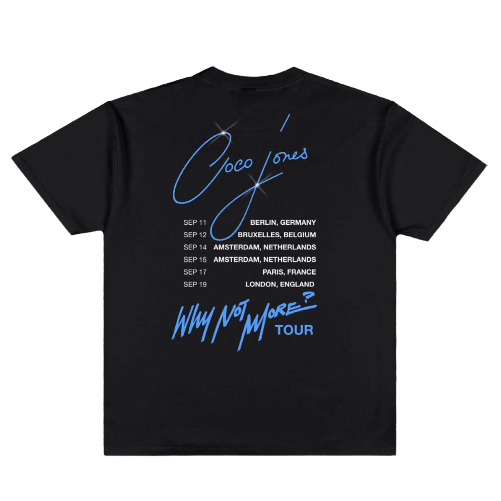 Coco Jones UK/EU Tour T-Shirt Back