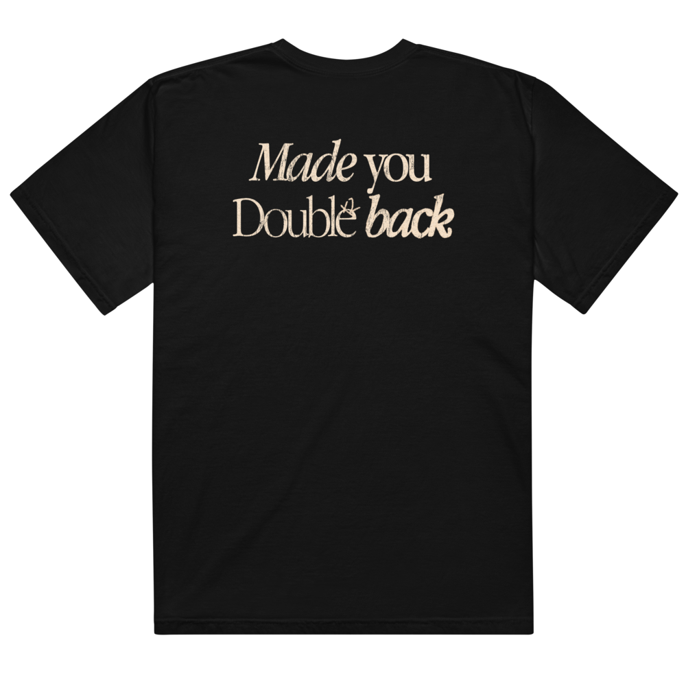 Double Back Black T-Shirt Back